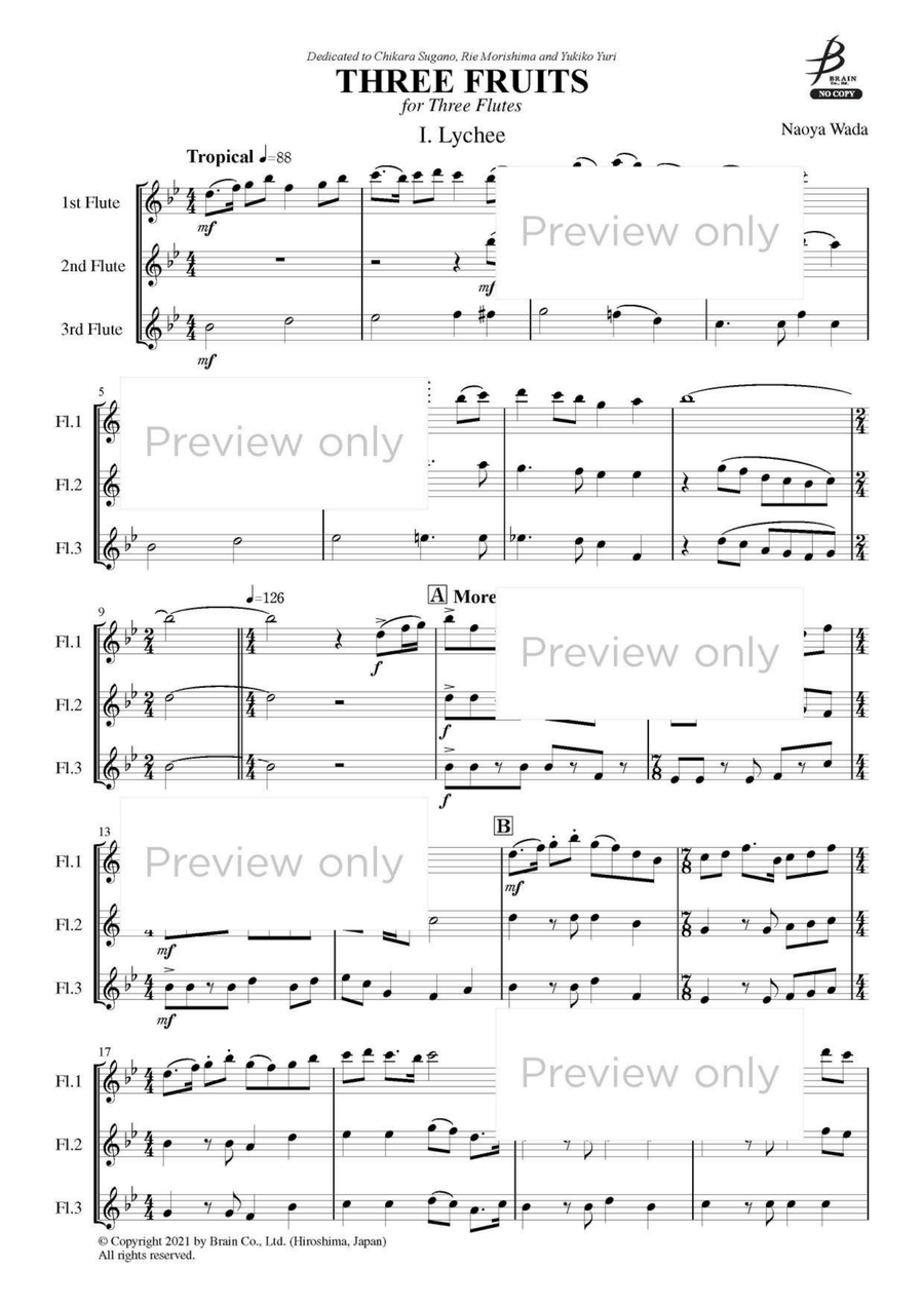 Three Fruits - Flute Trio Flute Trio scores gallery preview page 2