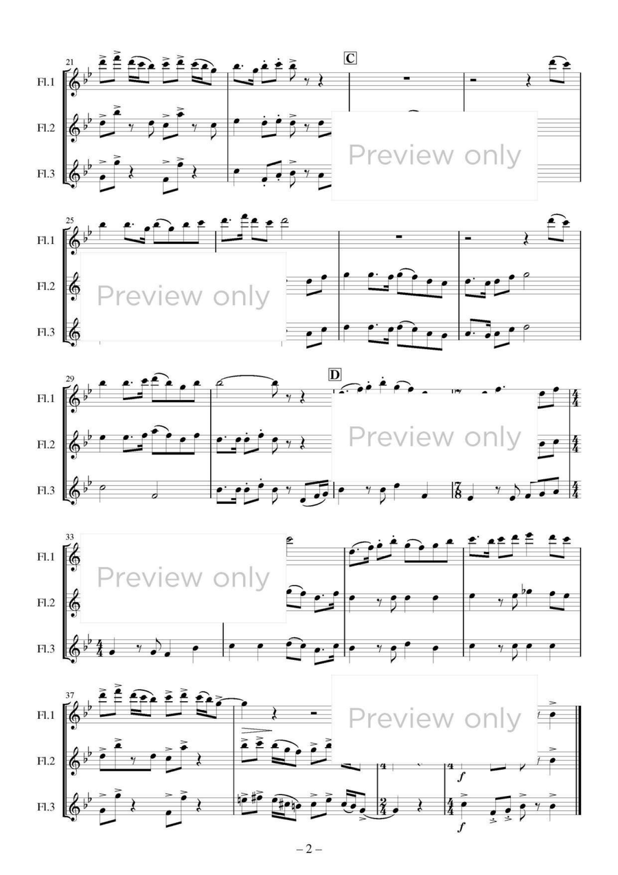 Three Fruits - Flute Trio Flute Trio scores gallery preview page 3