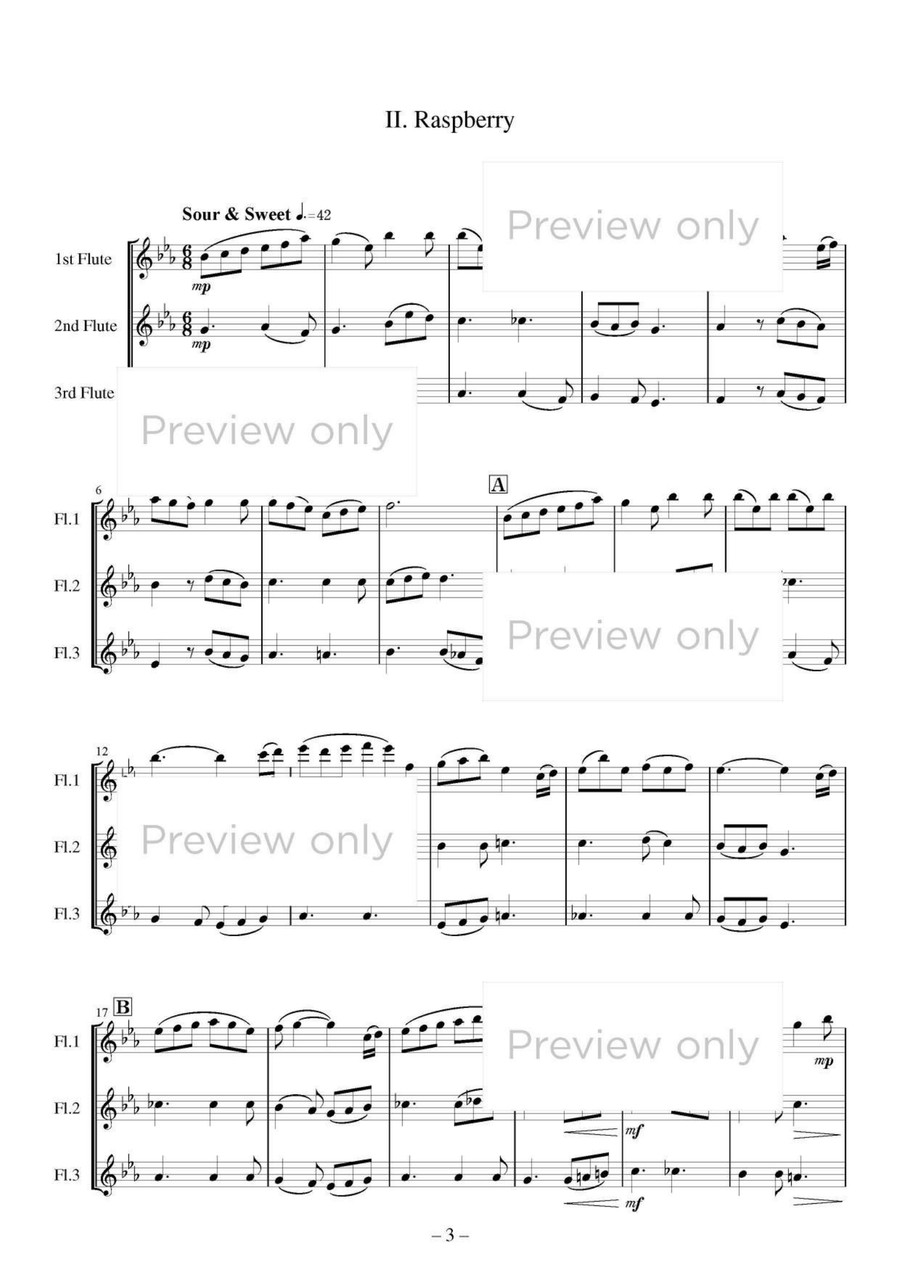 Three Fruits - Flute Trio Flute Trio scores gallery preview page 4