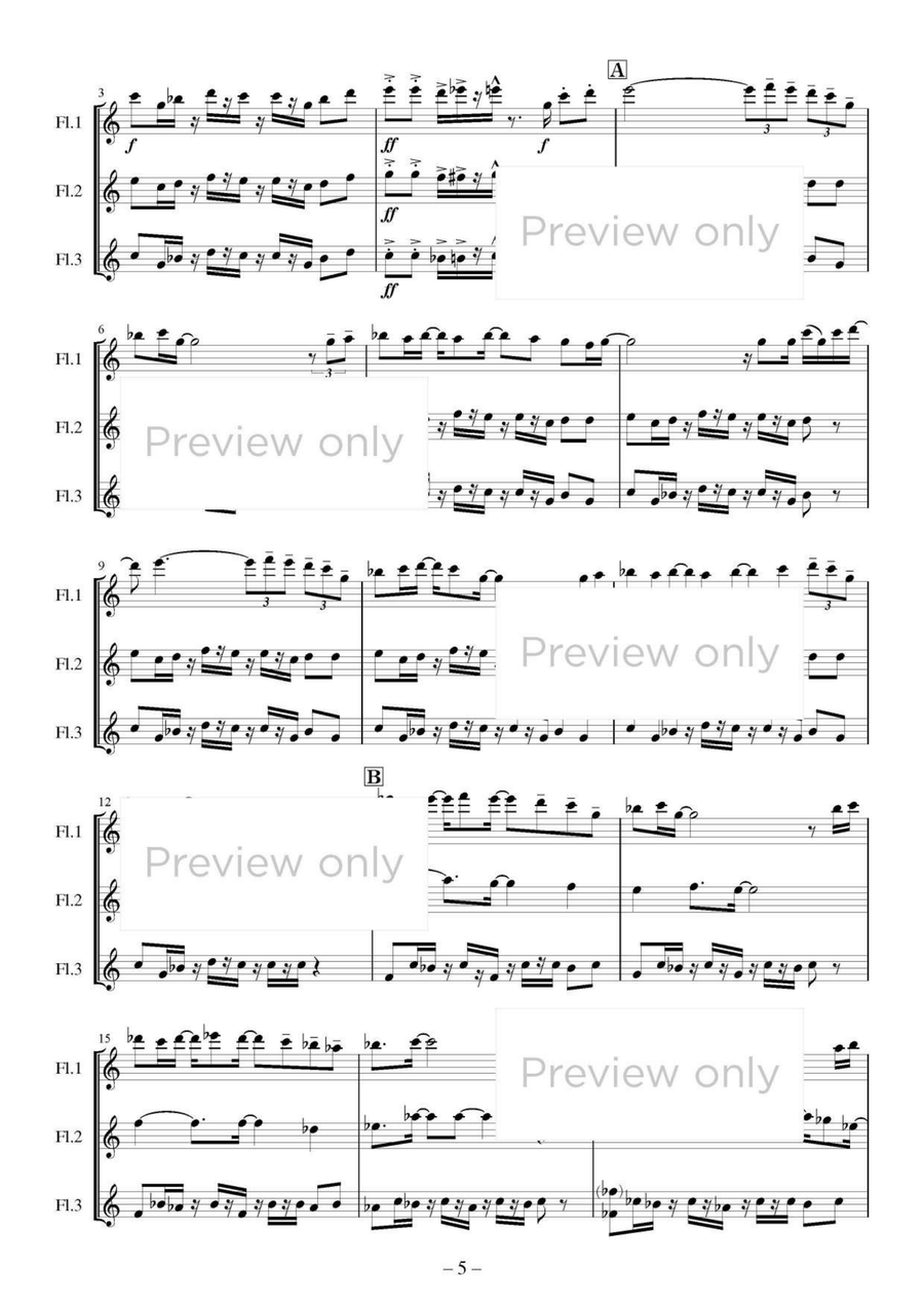 Three Fruits - Flute Trio Flute Trio scores gallery preview page 6