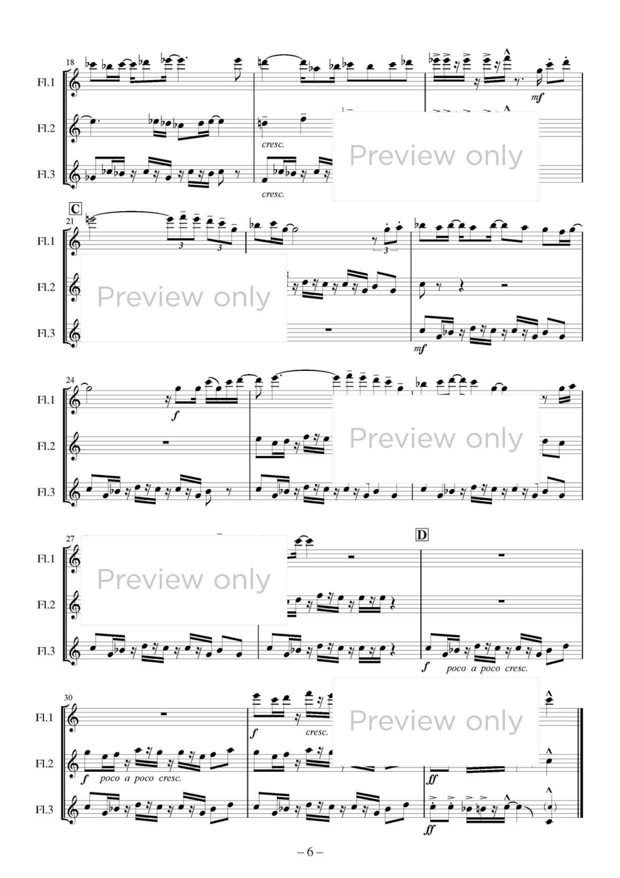 Three Fruits - Flute Trio Flute Trio scores gallery preview page 7