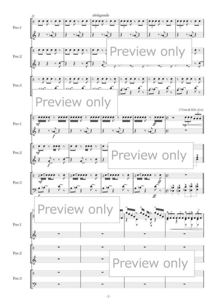 DIVERTIMENTO - Percussion Trio Marimba - Sheet Music page 3
