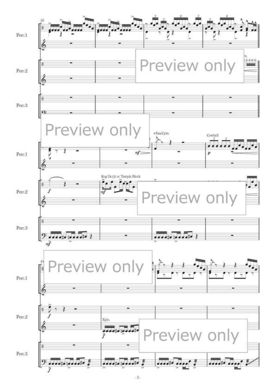 DIVERTIMENTO - Percussion Trio Marimba - Sheet Music page 4