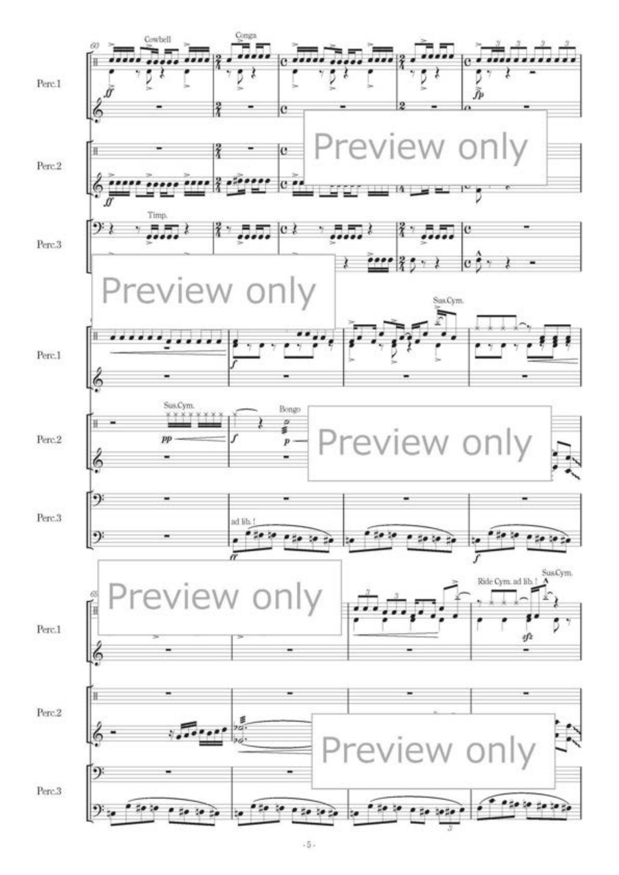 DIVERTIMENTO - Percussion Trio Marimba - Sheet Music page 6