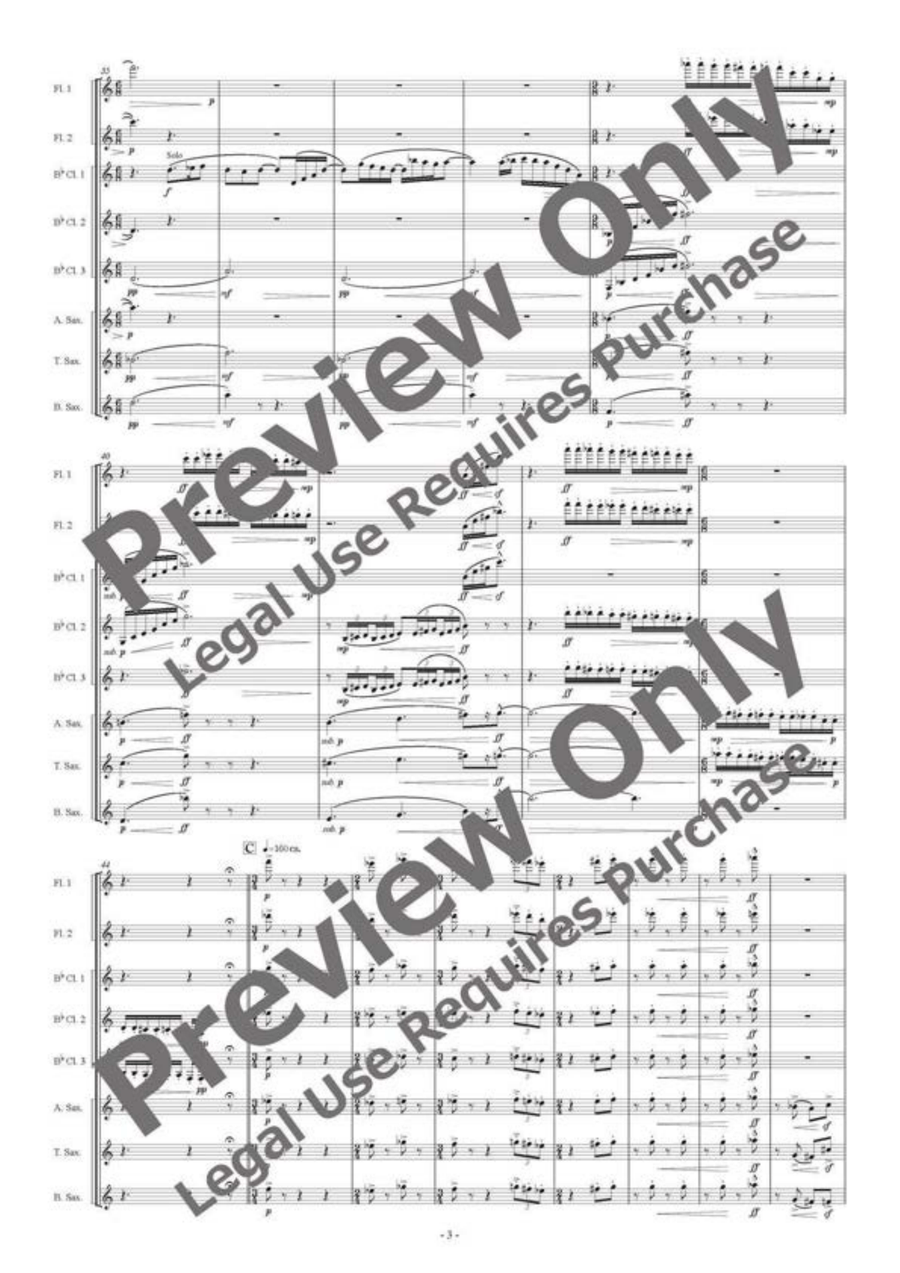 Silaltro Butterfly - Woodwind Octet Chamber Music - Sheet Music page 4