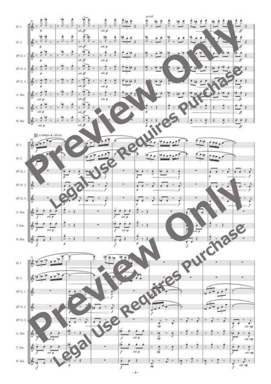 Silaltro Butterfly - Woodwind Octet Chamber Music - Sheet Music page 5