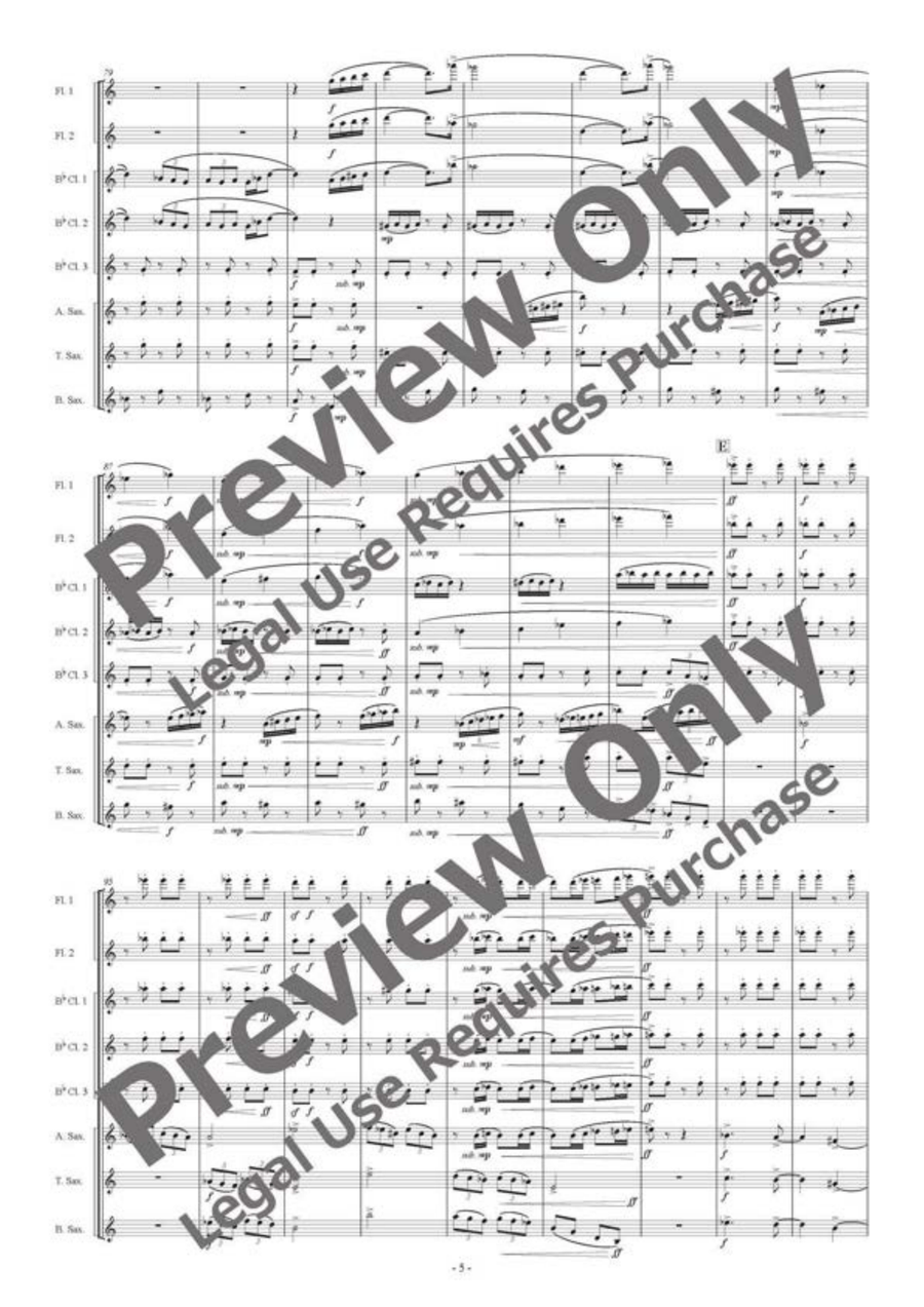 Silaltro Butterfly - Woodwind Octet Chamber Music - Sheet Music page 6