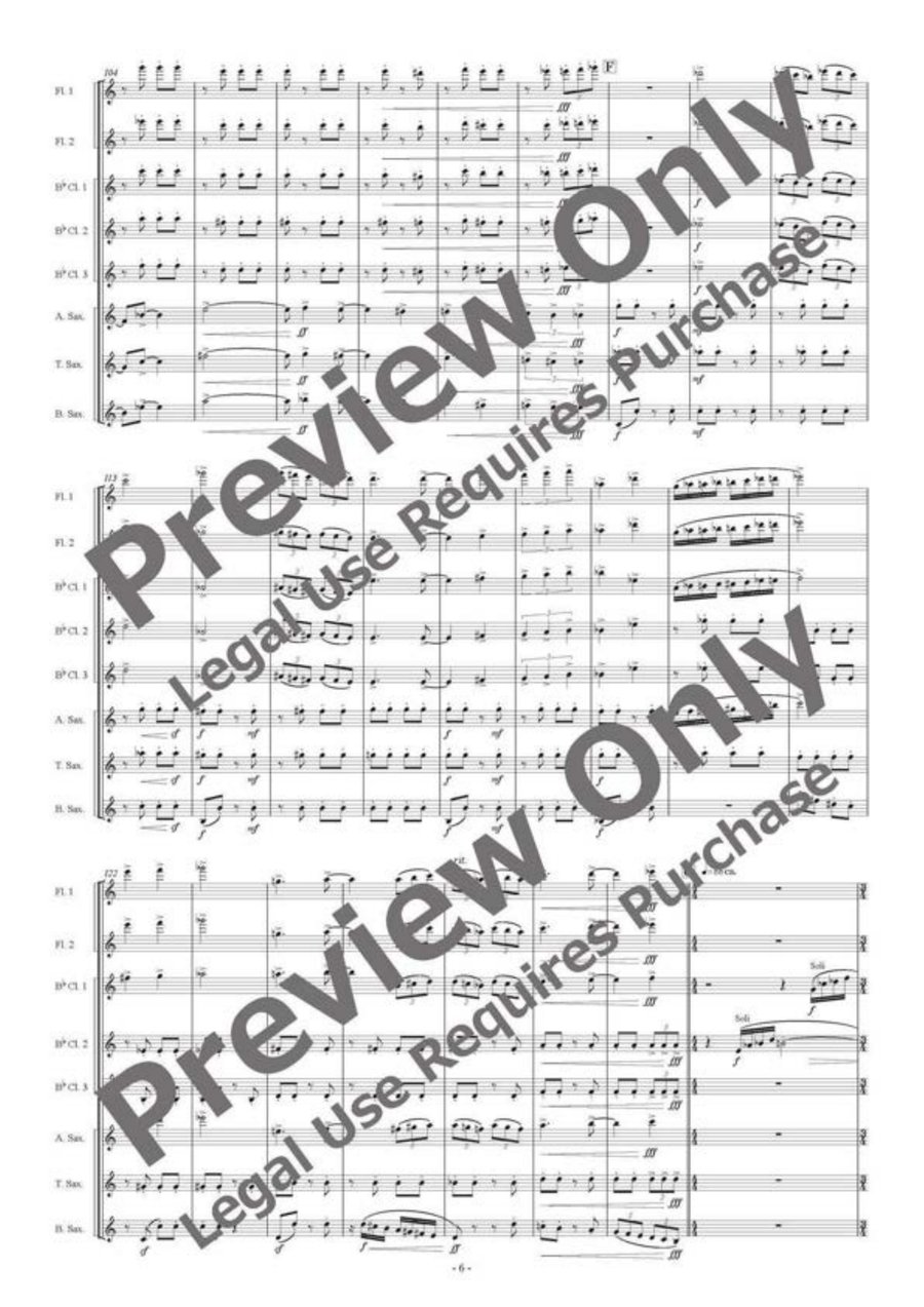 Silaltro Butterfly - Woodwind Octet Chamber Music - Sheet Music page 7