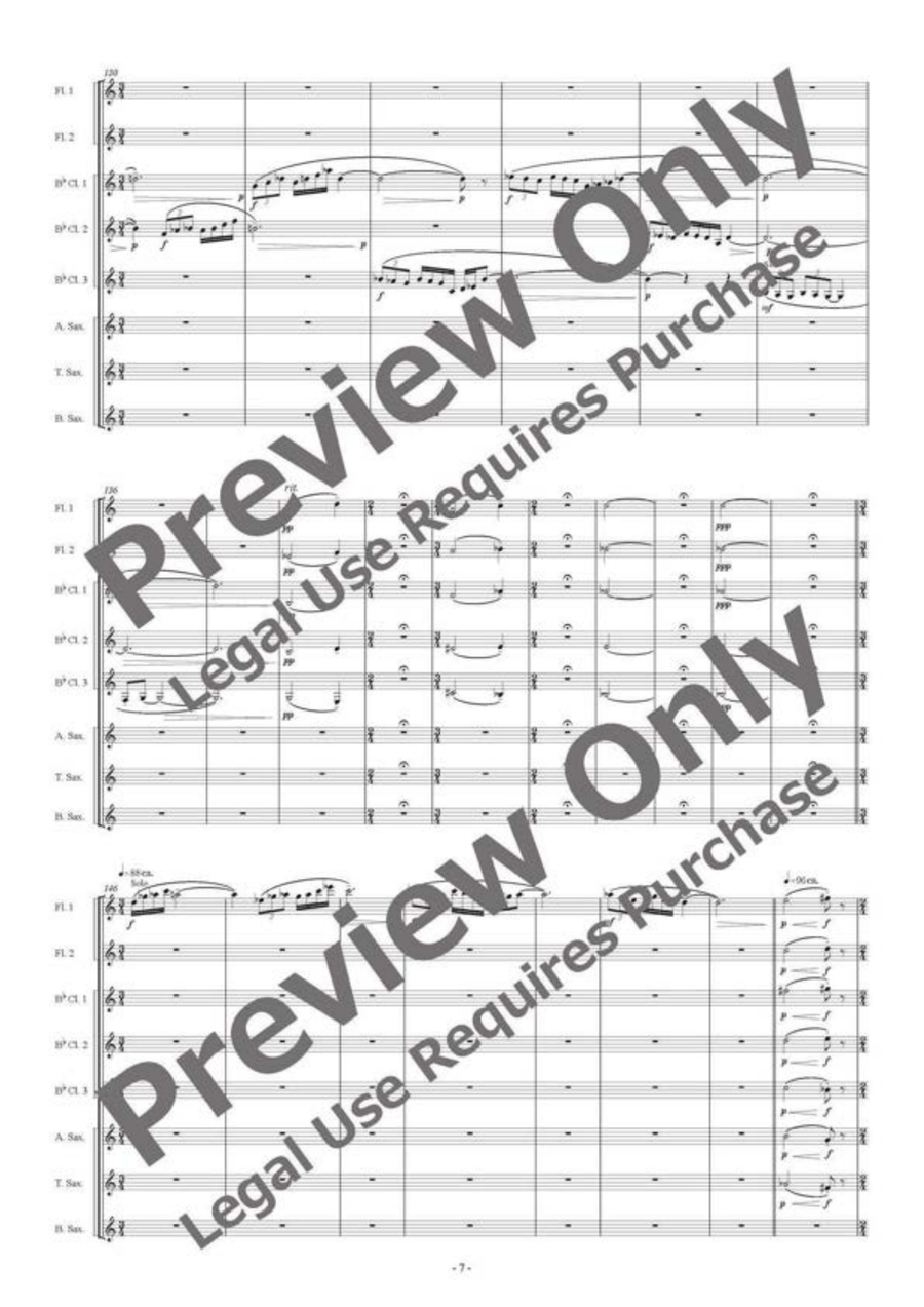 Silaltro Butterfly - Woodwind Octet Chamber Music - Sheet Music page 8