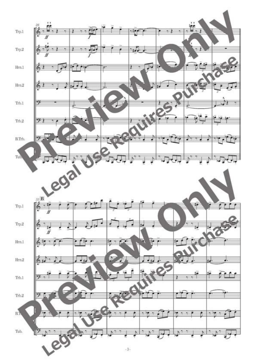 Danza Struttura II - Brass Octet Horn scores gallery preview page 4