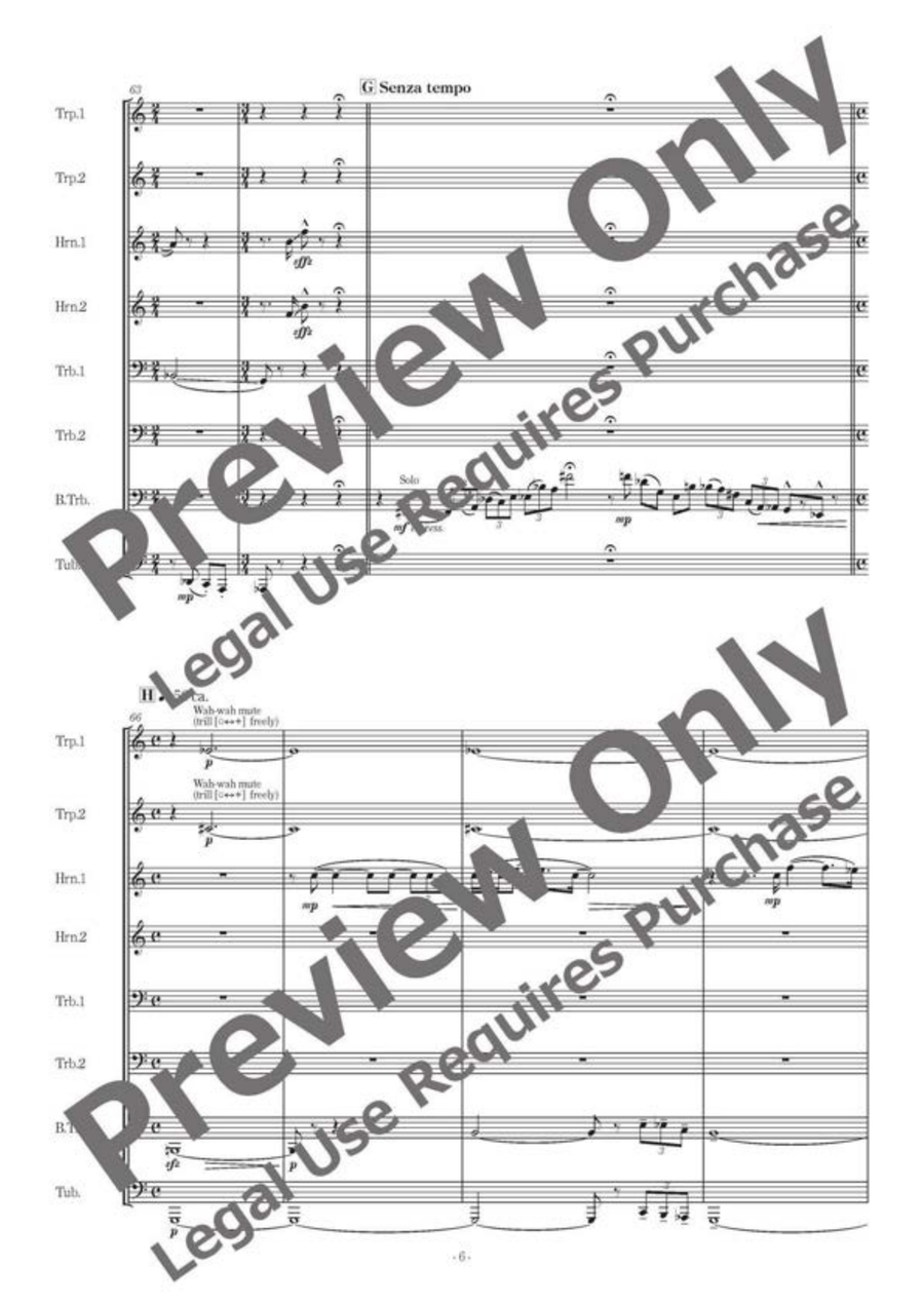 Danza Struttura II - Brass Octet Horn scores gallery preview page 7