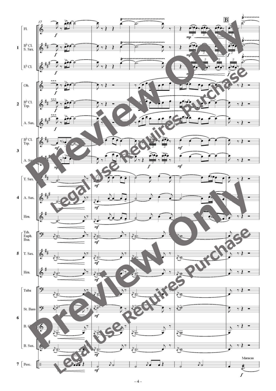 Makam Dance - Flexible Septet B-Flat Clarinet scores gallery preview page 5