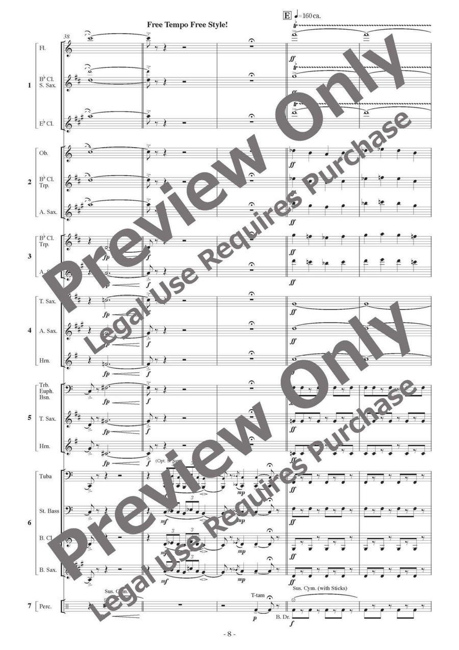Makam Dance - Flexible Septet B-Flat Clarinet scores gallery preview page 9