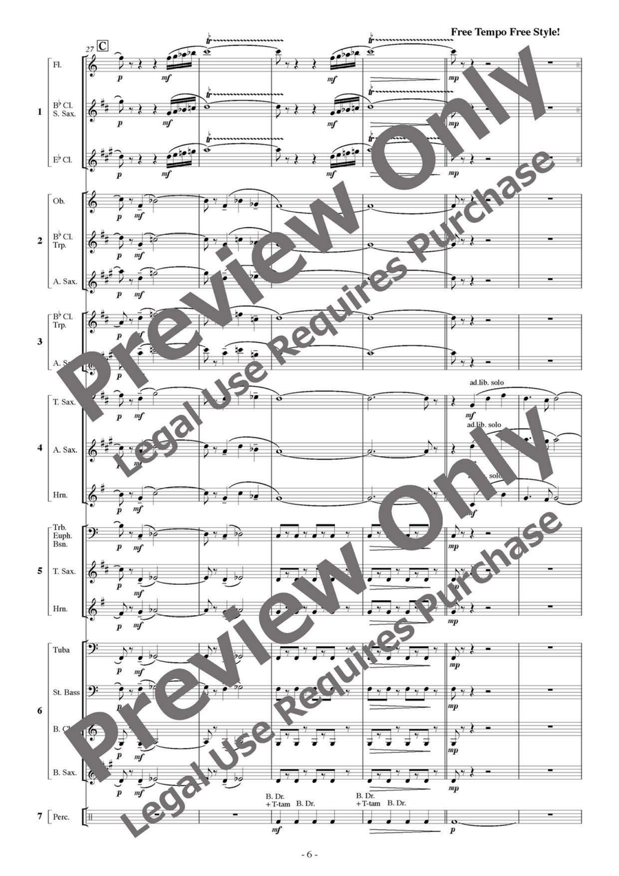 Makam Dance - Flexible Septet B-Flat Clarinet scores gallery preview page 7