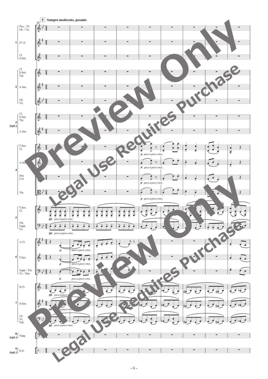 Pictures at an Exhibition - Flexible Ensemble/Band 7 Parts & Optional Percussion B-Flat Clarinet scores gallery preview page 7