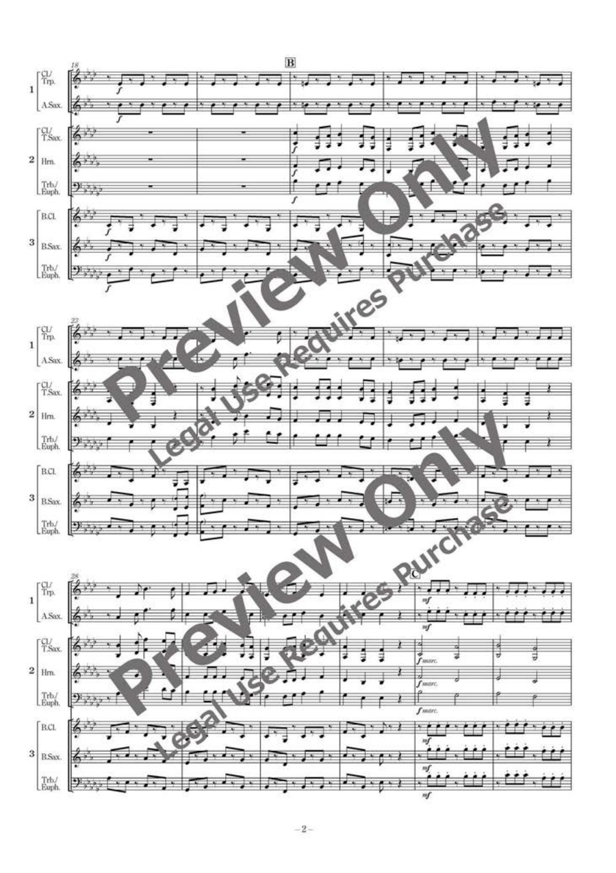 Flelds of Sunflower - Russian Folksong Medley - Flexible Trio B-Flat Clarinet scores gallery preview page 3