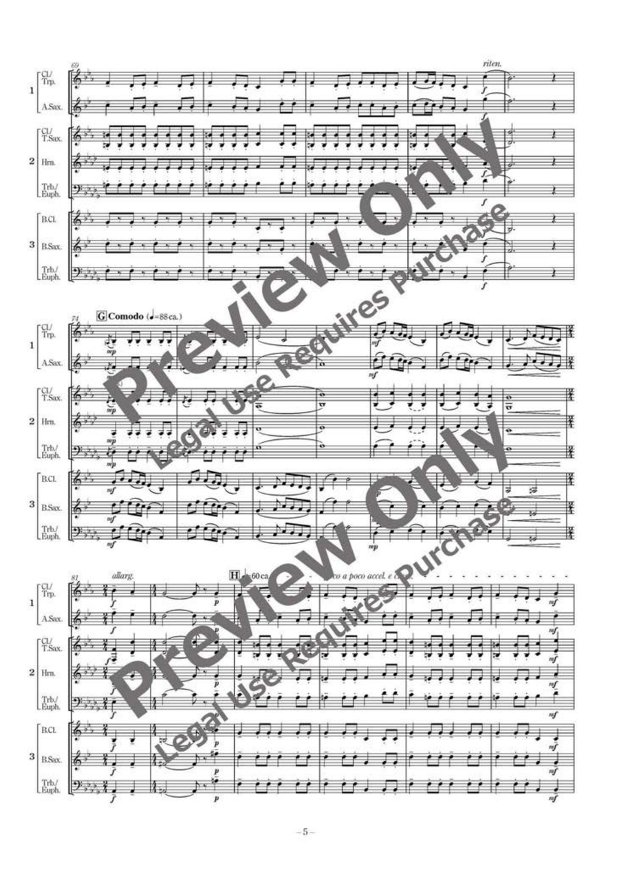 Flelds of Sunflower - Russian Folksong Medley - Flexible Trio B-Flat Clarinet scores gallery preview page 6