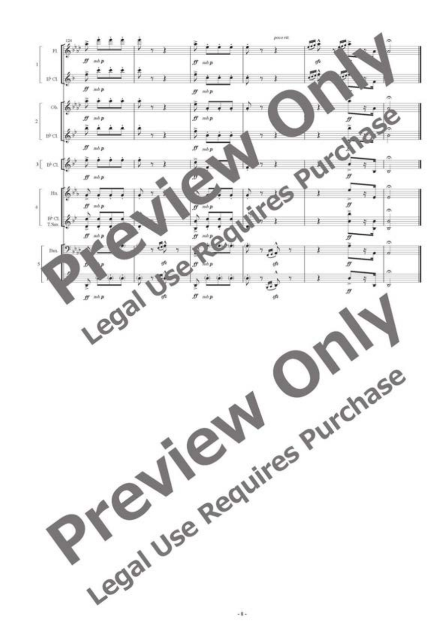 Tritsch Tratsch Polka - Flexible Woodwind Quintet Woodwind Quintet scores gallery preview page 9