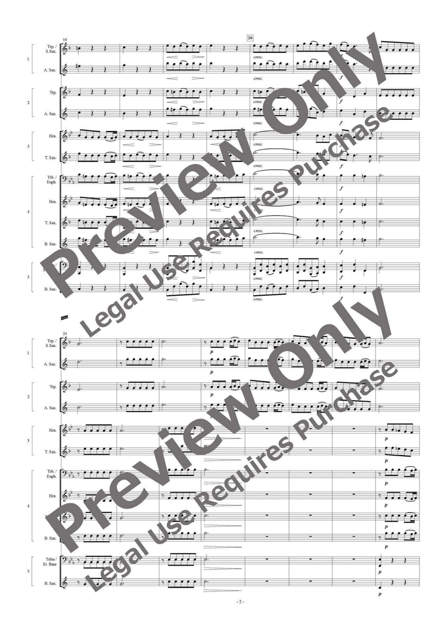 Water Music Suite - Flexible Quintet Tenor Saxophone scores gallery preview page 3