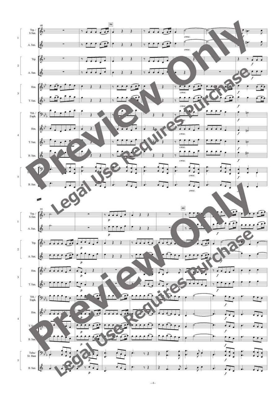 Water Music Suite - Flexible Quintet Tenor Saxophone scores gallery preview page 5