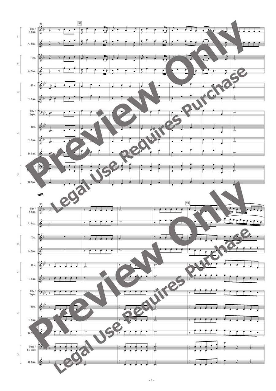 Water Music Suite - Flexible Quintet Tenor Saxophone scores gallery preview page 7