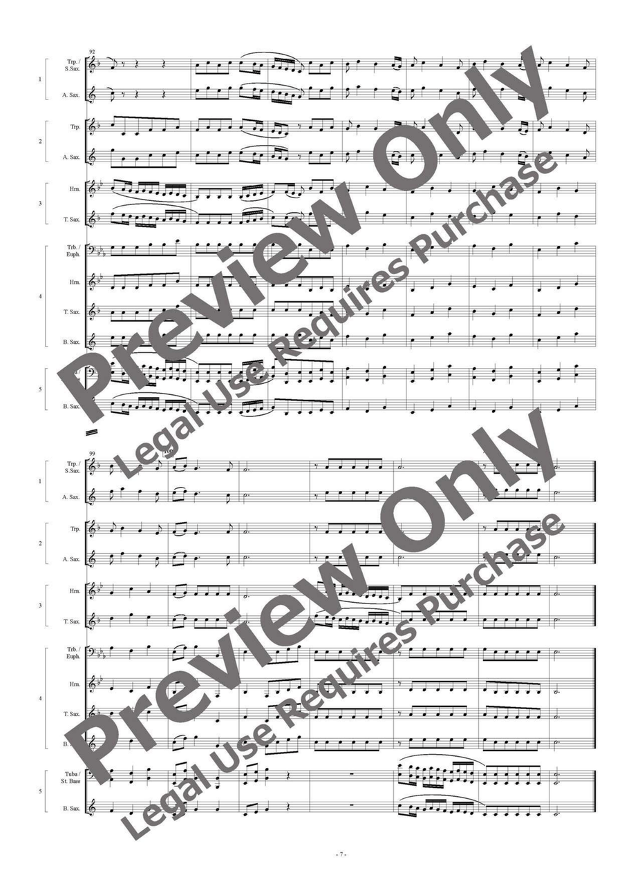 Water Music Suite - Flexible Quintet Tenor Saxophone scores gallery preview page 8