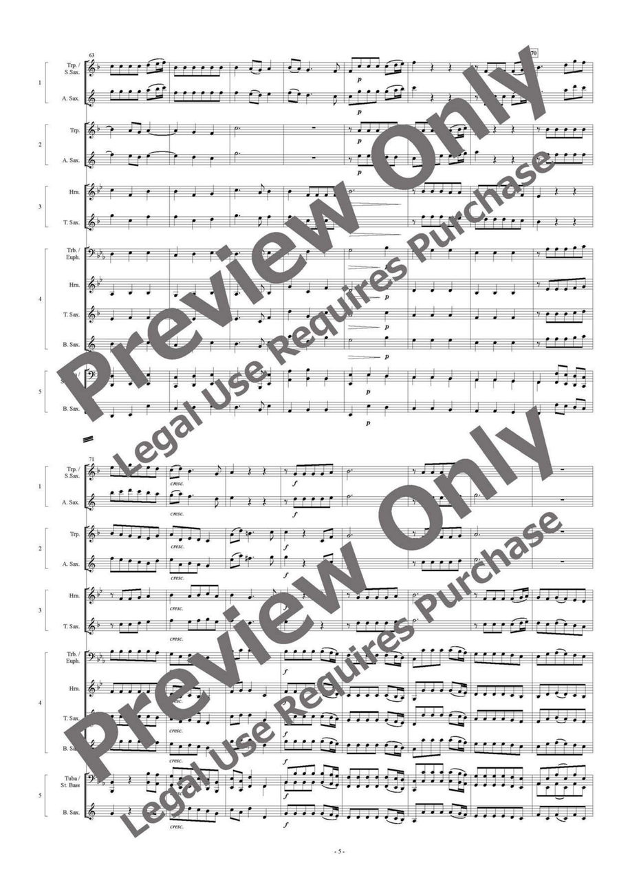 Water Music Suite - Flexible Quintet Tenor Saxophone scores gallery preview page 6