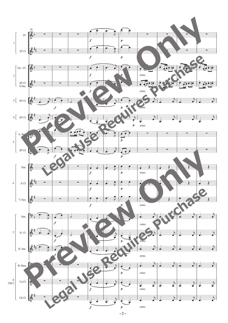 Symphony No. 6 Pastoral Selections - Flexible Woodwind Septet/Octet Chamber Music scores gallery preview page 3