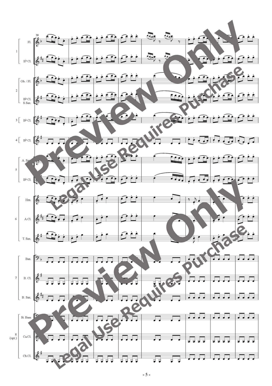 Symphony No. 6 Pastoral Selections - Flexible Woodwind Septet/Octet Chamber Music scores gallery preview page 6