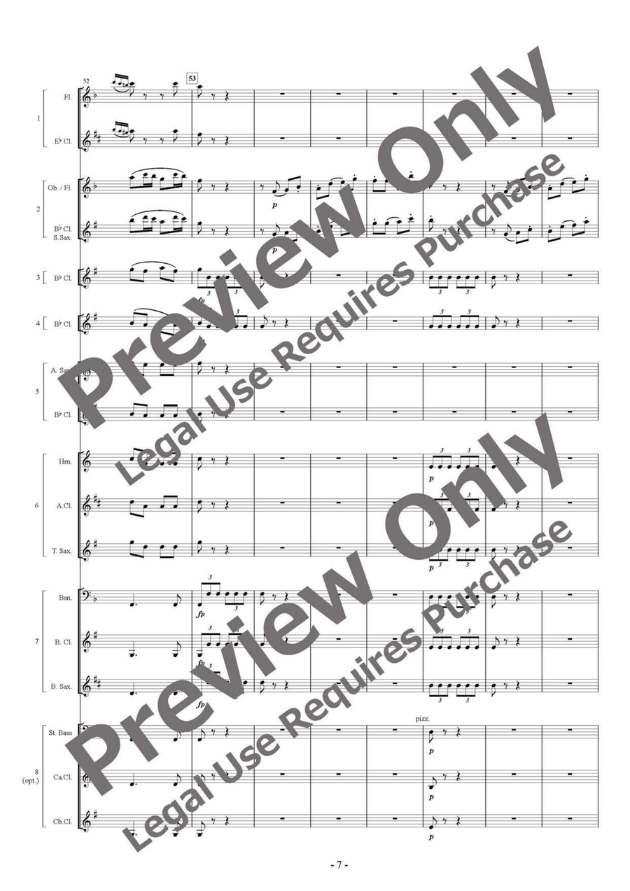 Symphony No. 6 Pastoral Selections - Flexible Woodwind Septet/Octet Chamber Music scores gallery preview page 8