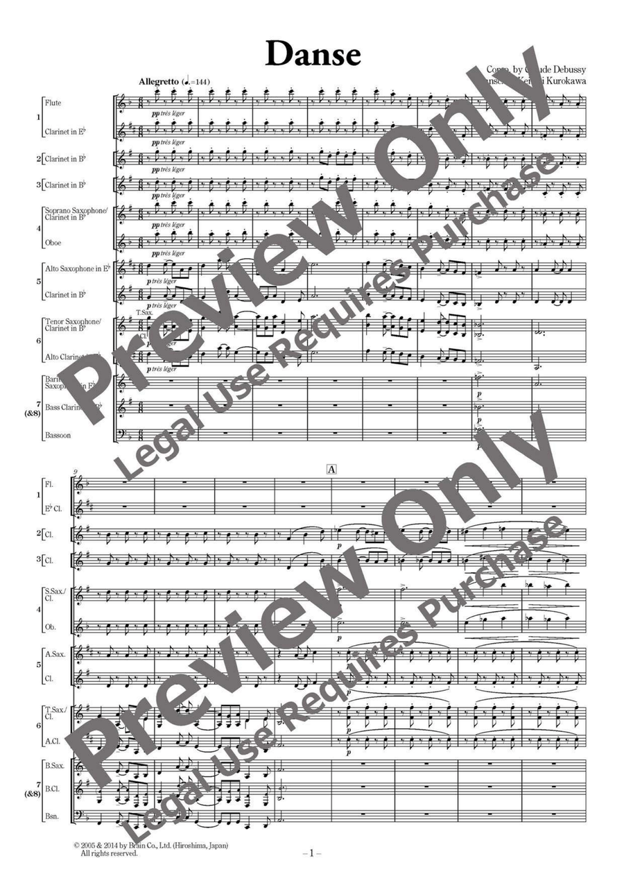 Danse - Flexible Woodwind Septet/Octet Chamber Music scores gallery preview page 2