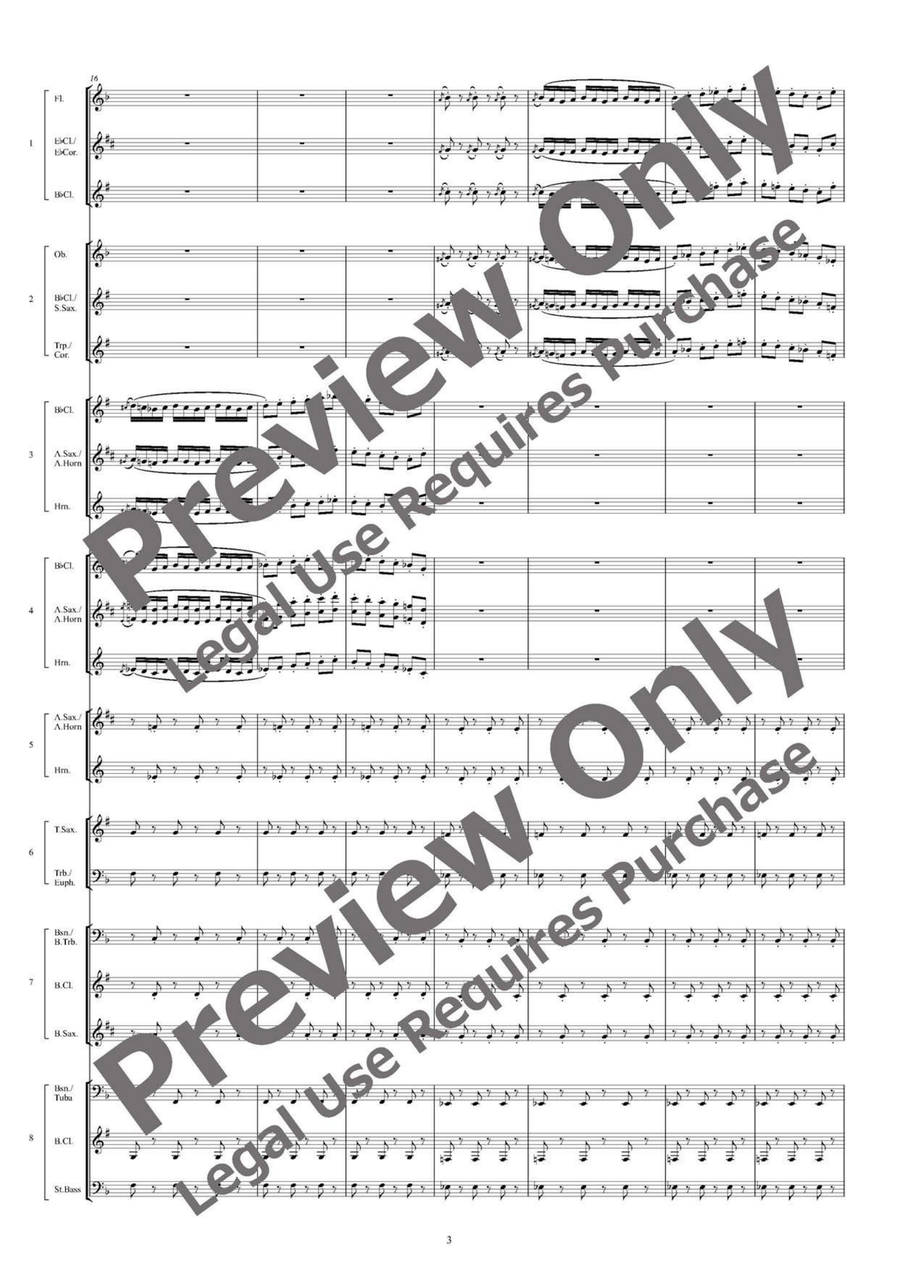 Carmen Fantasy - Flexible Octet B-Flat Clarinet scores gallery preview page 4
