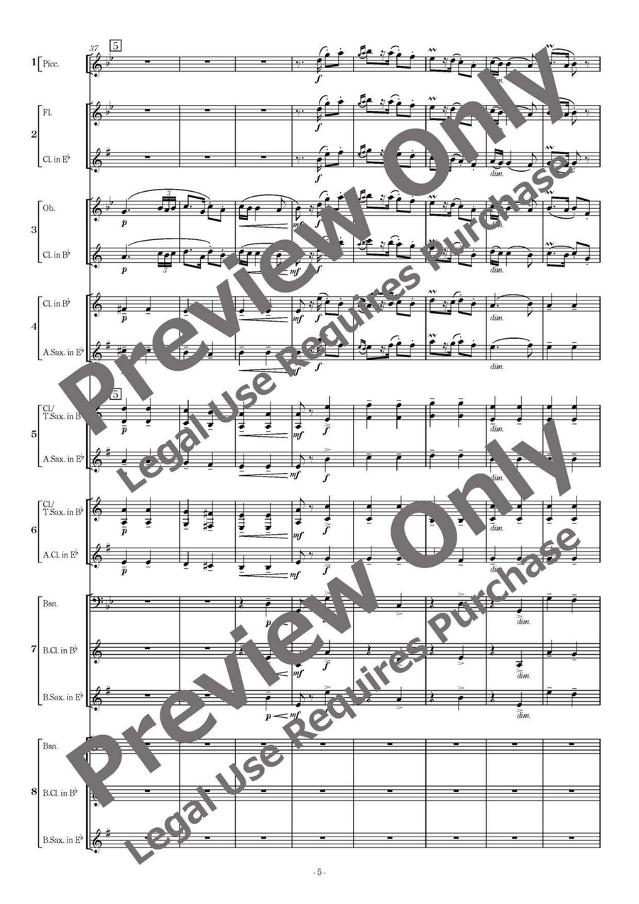 Romanian Folk Dances - Flexible Woodwind Sextet-Octet Chamber Music scores gallery preview page 6