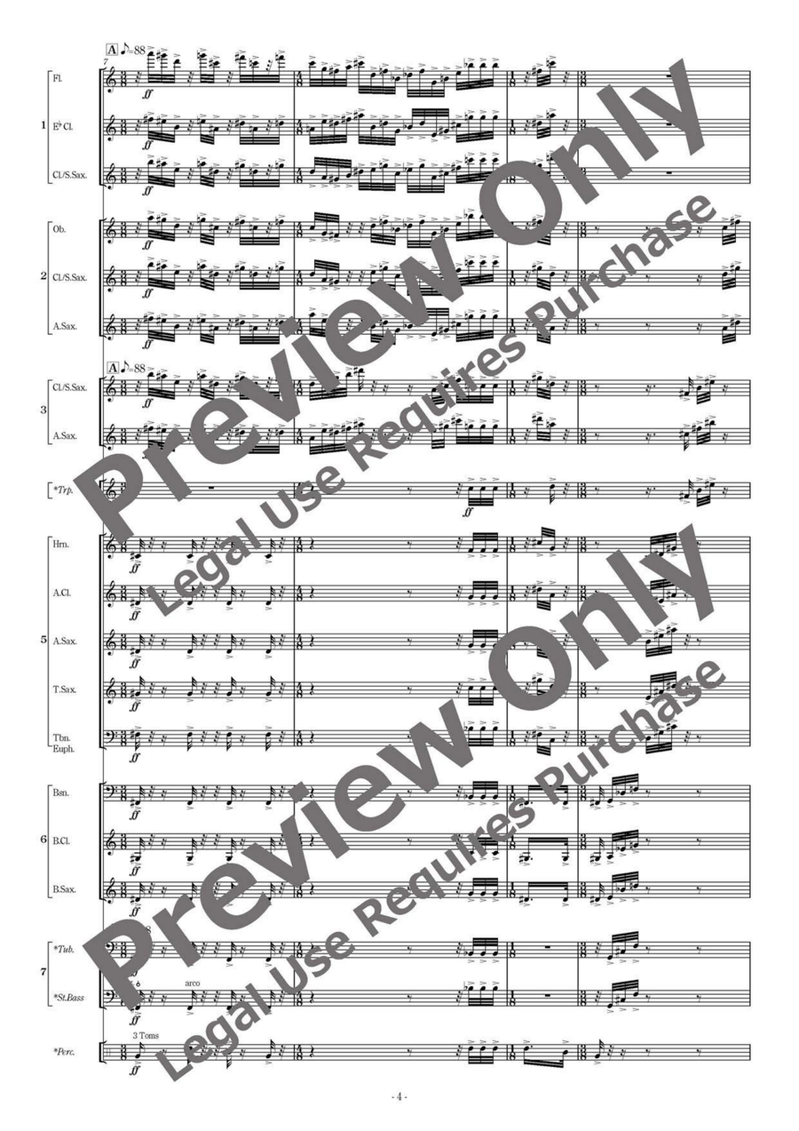 The Restless Soul - Flexible Band 5-7 Parts & Percussion B-Flat Clarinet - Sheet Music page 5