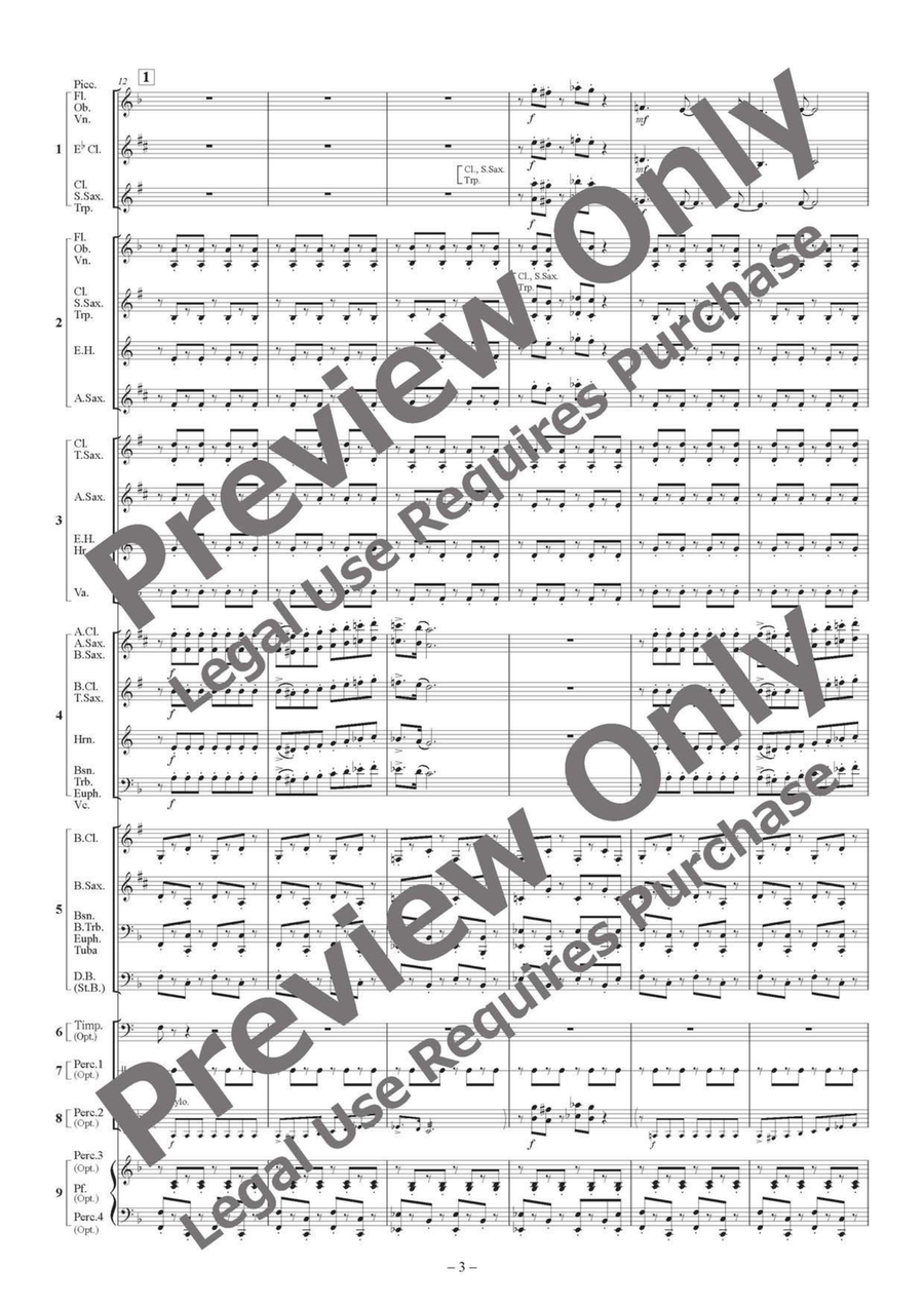 Between Ebony and Ivory Suite - Flexible Ensemble/Band 5 Parts & Optional Percussion English Horn scores gallery preview page 4