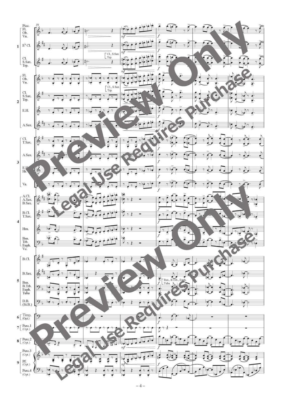 Between Ebony and Ivory Suite - Flexible Ensemble/Band 5 Parts & Optional Percussion English Horn scores gallery preview page 5