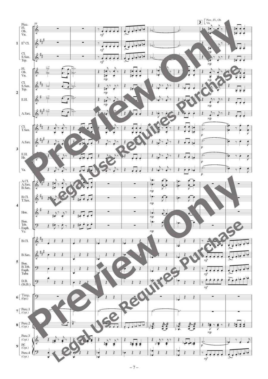 Between Ebony and Ivory Suite - Flexible Ensemble/Band 5 Parts & Optional Percussion English Horn scores gallery preview page 8