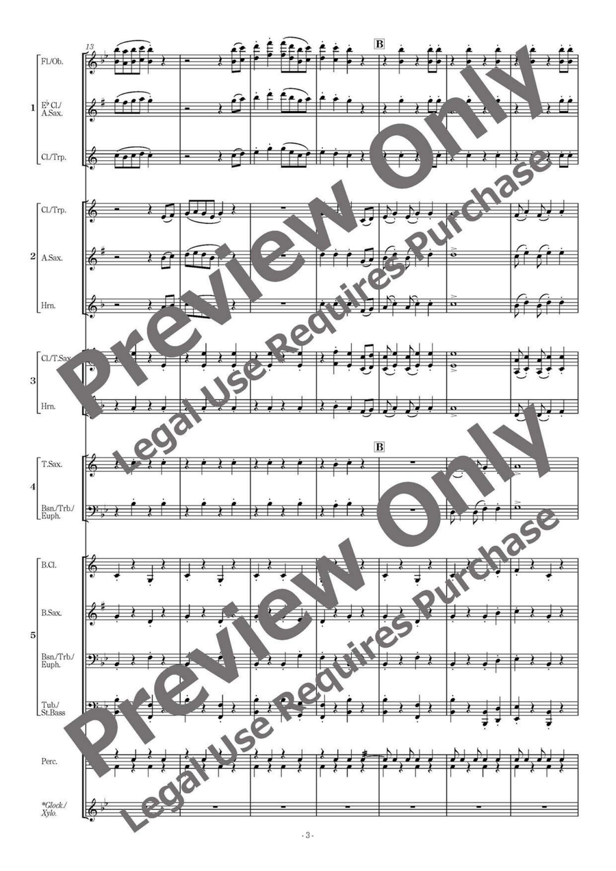 American Folksong Fantasy I - Flexible Band 5 Parts & Percussion Bassoon scores gallery preview page 4