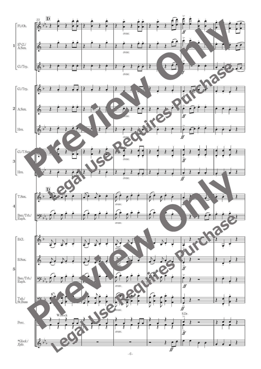 American Folksong Fantasy I - Flexible Band 5 Parts & Percussion Bassoon scores gallery preview page 7