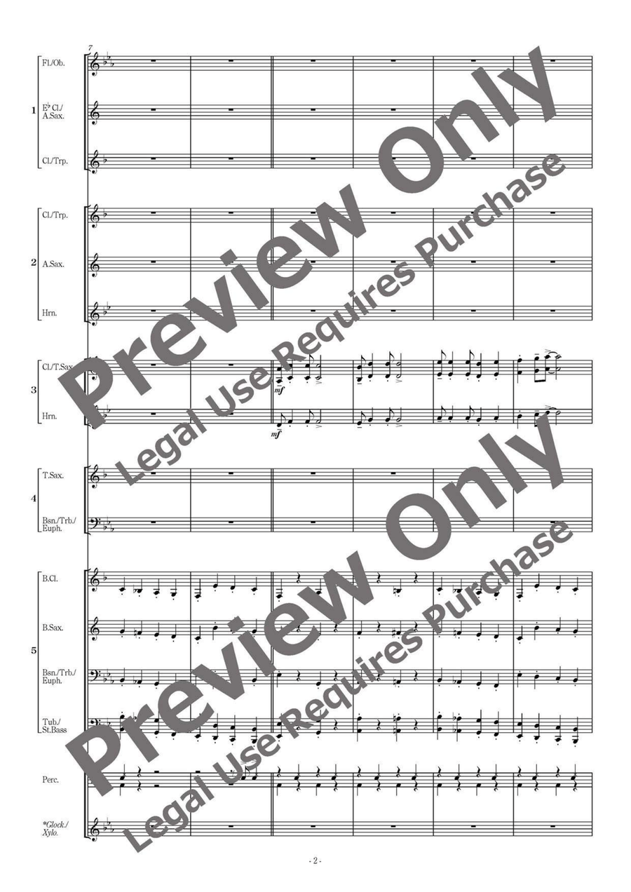 American Folksong Fantasy II - Flexible Band 5 Parts & Percussion Bassoon scores gallery preview page 3