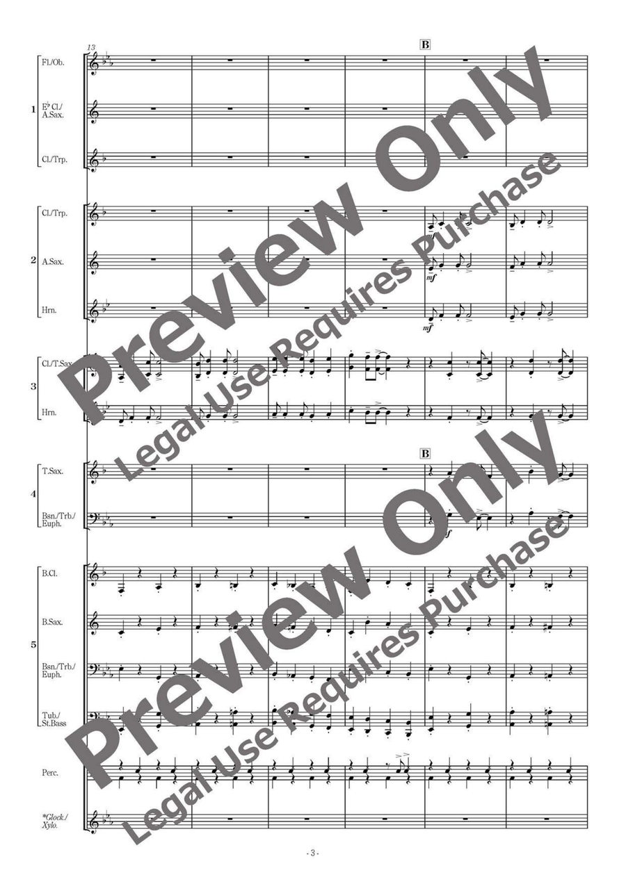 American Folksong Fantasy II - Flexible Band 5 Parts & Percussion Bassoon scores gallery preview page 4