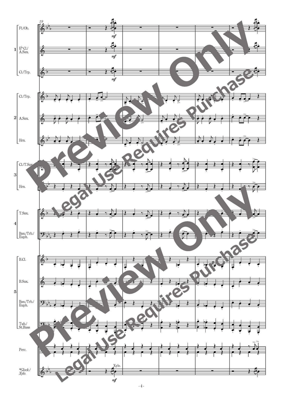 American Folksong Fantasy II - Flexible Band 5 Parts & Percussion Bassoon scores gallery preview page 5