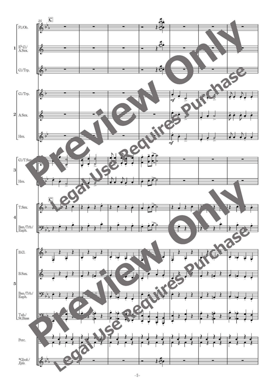 American Folksong Fantasy II - Flexible Band 5 Parts & Percussion Bassoon scores gallery preview page 6