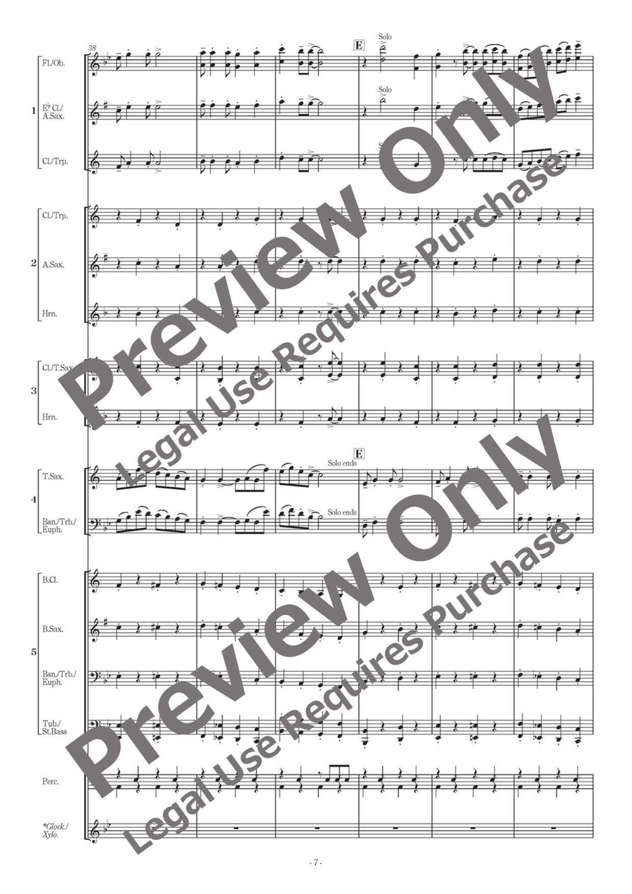 American Folksong Fantasy II - Flexible Band 5 Parts & Percussion Bassoon scores gallery preview page 8
