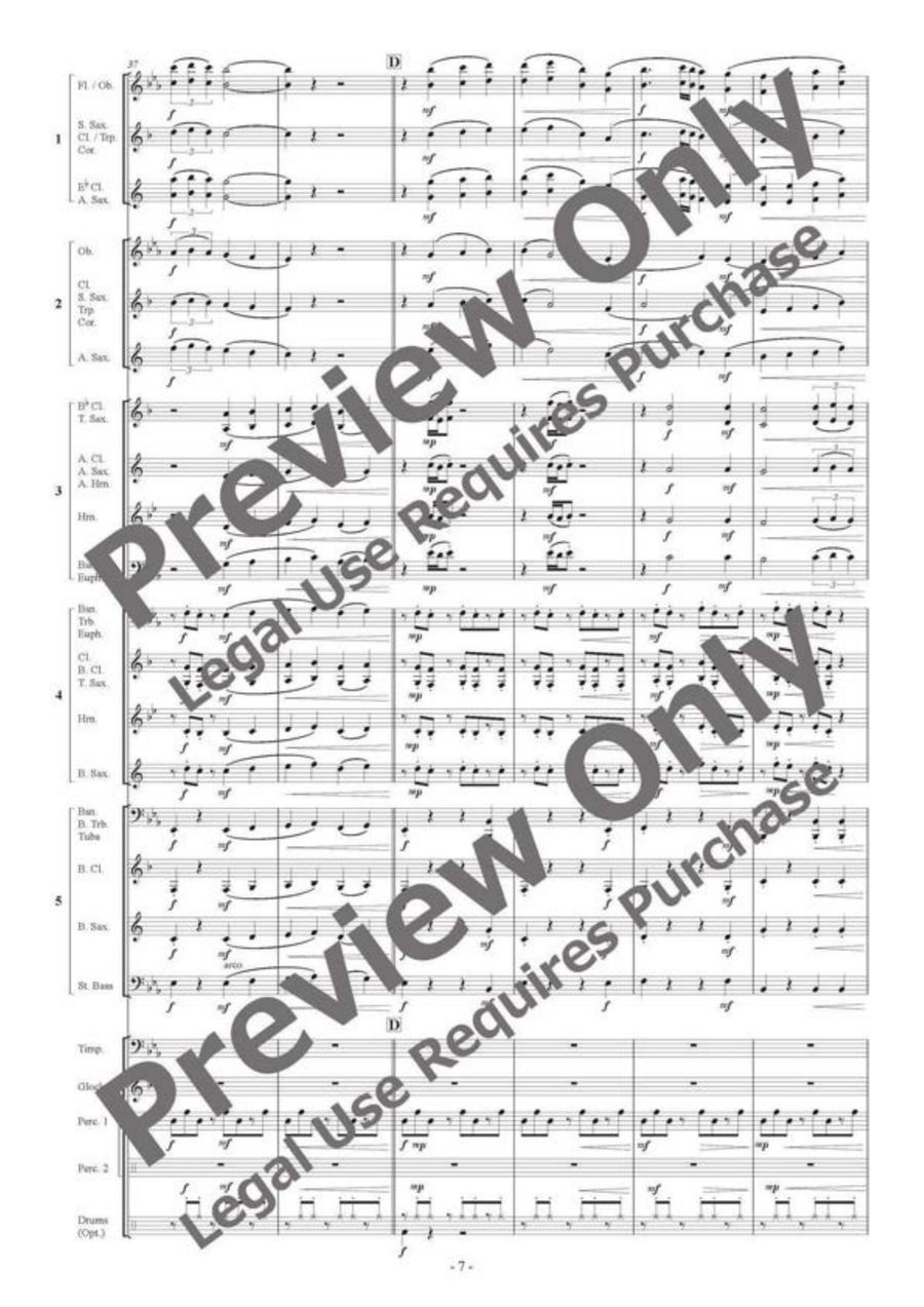 Cave of Altamira - Flexible Band 5 Parts & Percussion by Satoshi Yagisawa Bassoon - Sheet Music page 8