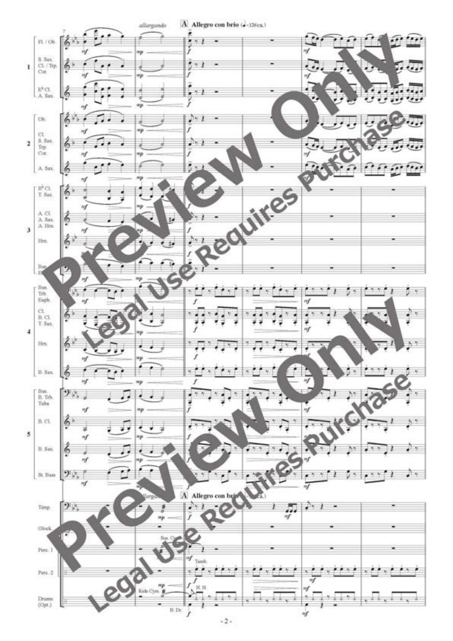 Cave of Altamira - Flexible Band 5 Parts & Percussion by Satoshi Yagisawa Bassoon - Sheet Music page 3