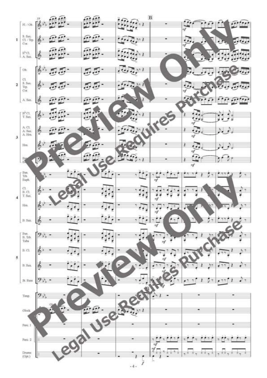 Cave of Altamira - Flexible Band 5 Parts & Percussion by Satoshi Yagisawa Bassoon - Sheet Music page 5