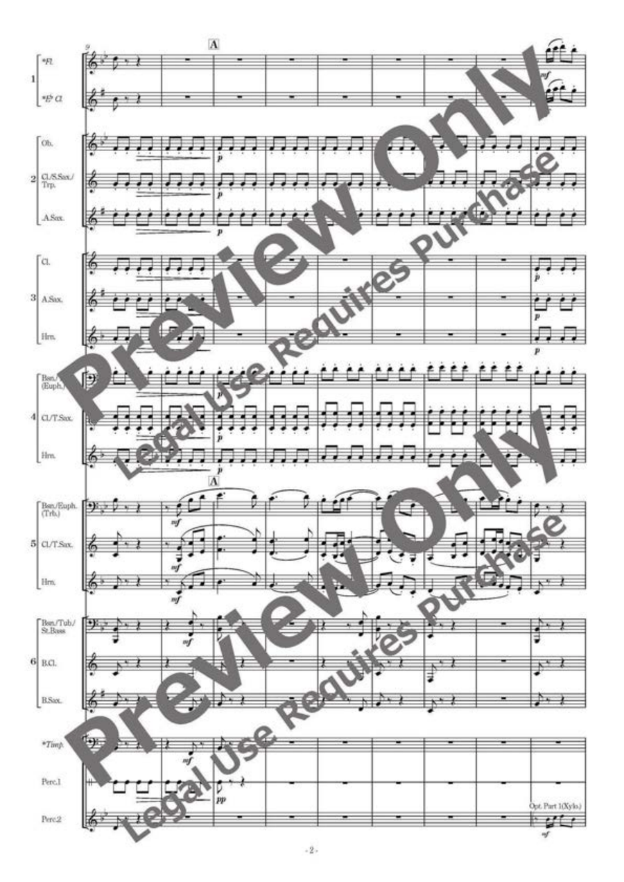 Neverland Suite - Flexible Band 5-6 Parts & Percussion Bassoon scores gallery preview page 3