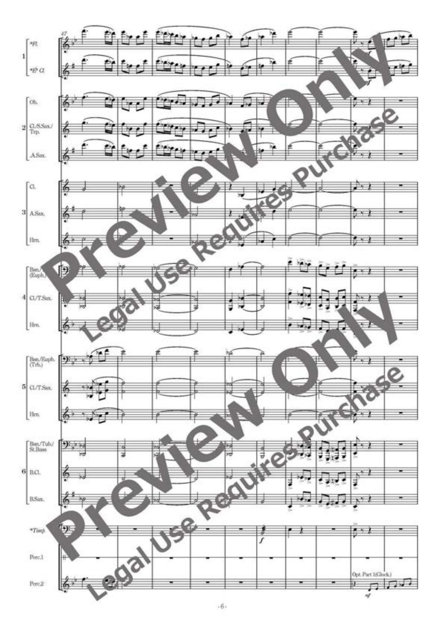 Neverland Suite - Flexible Band 5-6 Parts & Percussion Bassoon scores gallery preview page 7