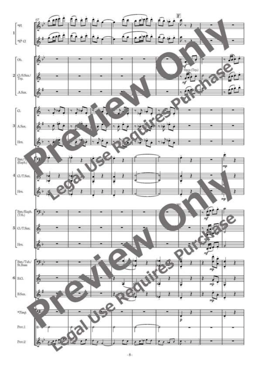 Neverland Suite - Flexible Band 5-6 Parts & Percussion Bassoon scores gallery preview page 9